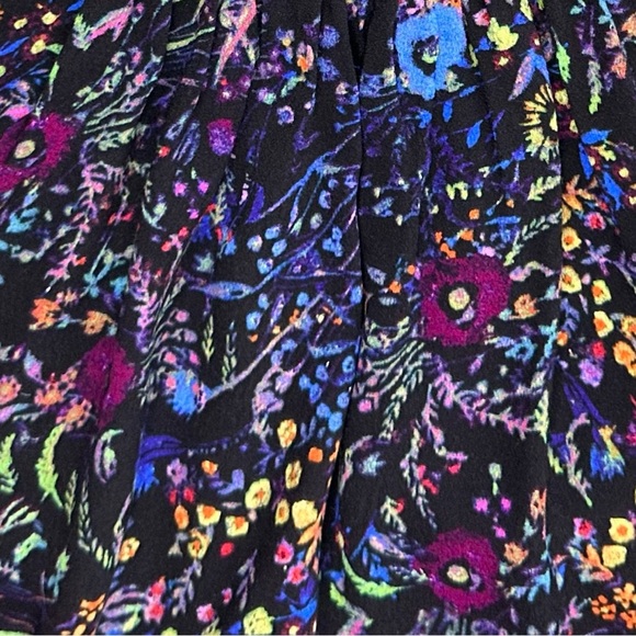 Anthropologie Maeve floral animal print Morgan dress v-neck buttons leopard 6 - Picture 16 of 16